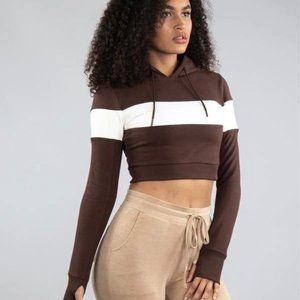 BuffBunny nwt Wanderlust cropped hoodie